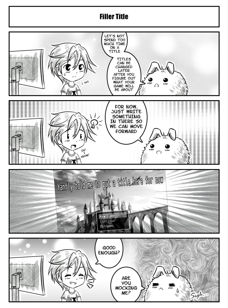 Comic – Let’s Make a Game – yanfly.moe